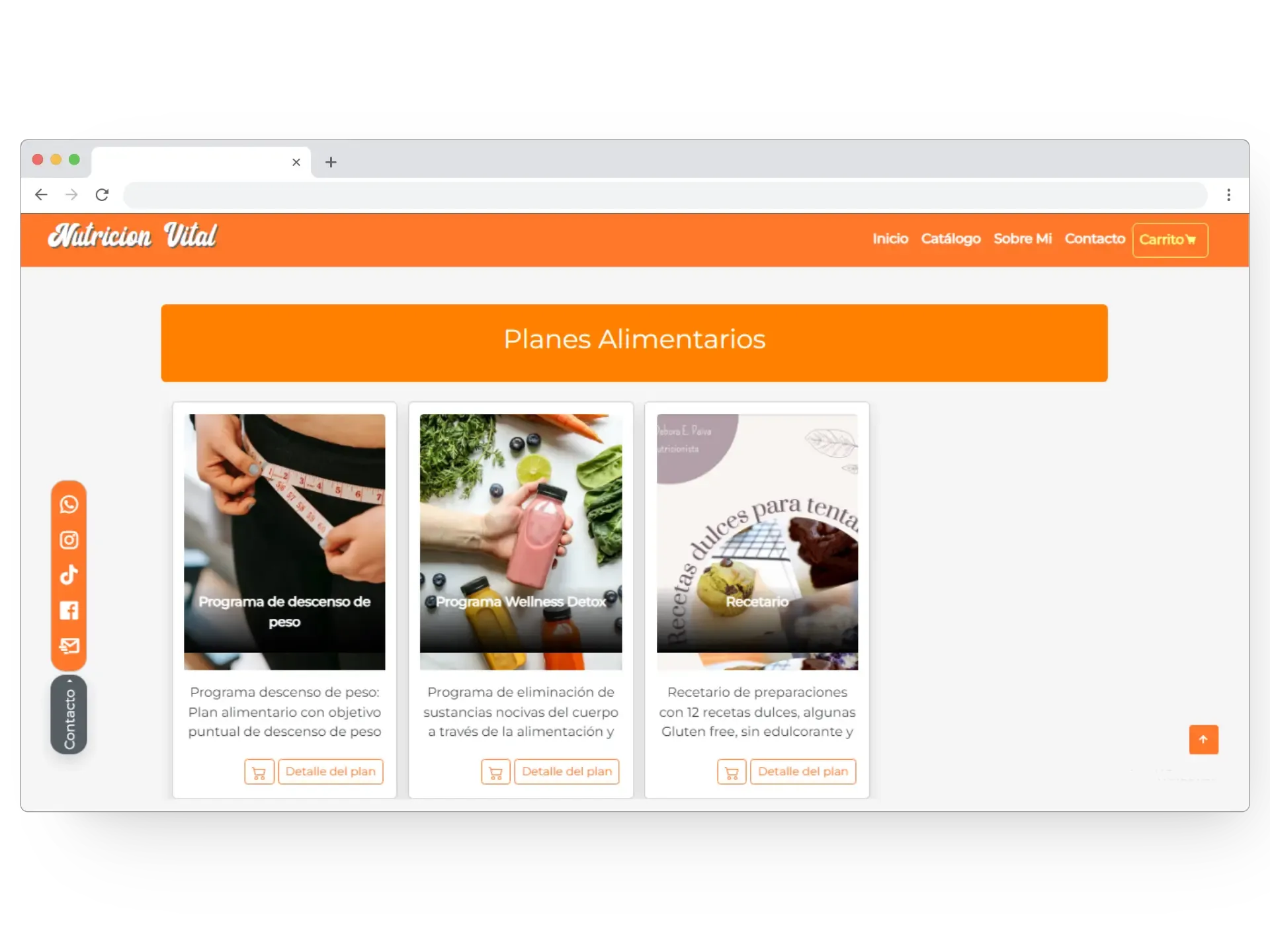 E-commerce Nutrición Vital